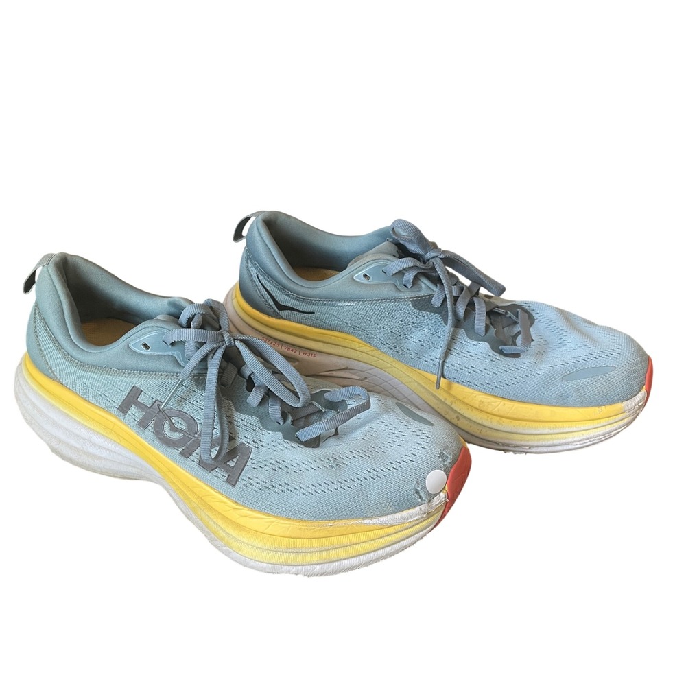 Hoka Mens Bondi 8 Goblin Blue Mountain Spring Running Walking Shoes Size 9.5 D